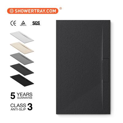 China Modern Repaired Shower Pan Restore Natural Stone Shower Pan Laser Logo Shower Tray for sale