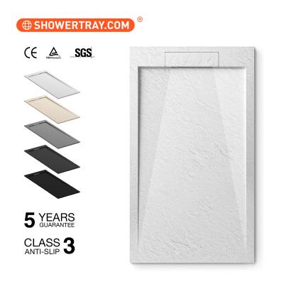 China DAYA Square Modern Hot Modern Bath Shower Base Pan Bathroom Designs Shower Door High Performance Marble Resin Shower Tray for sale