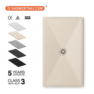 China ODM modern shower base design European shower tray resin stone piatti stone doccia for sale