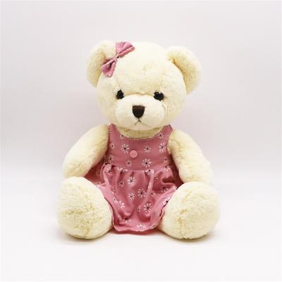 China Toy Stuffed Small Popular Cute Soft Pink Texture Kawaii Colors Long Plush Toy Teddy Bear for sale