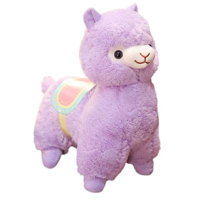 China Creative 2019 New Design Mini Backpack Customized Mascot Cute Stuffed Plush Toy Alpaca Plush Toy for sale