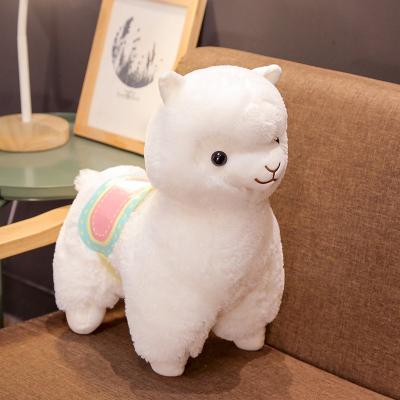 China Alpaca Children's Teddy Bear Stress Ball Plush Plush Toy Cream Llama Camel Wool Fur Stuffed Baby Backpack for sale