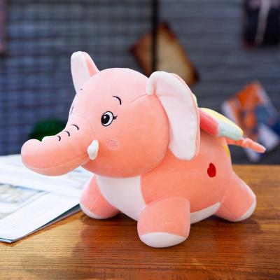 China High Quality Soft Plush Big Pillow Baby Animated Cute Animal Stuffed Plush Amazon Elephant Animal Toy for sale