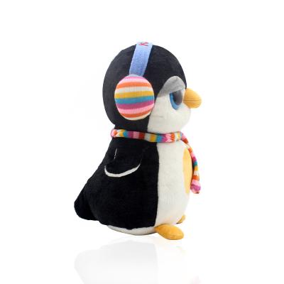 China Plush Felt Monster Cartoon Adult Mascot Stuffed Microwave Heated With Custom Lavender Lovely Penguin Soft Plush Animal Toy For Kids for sale