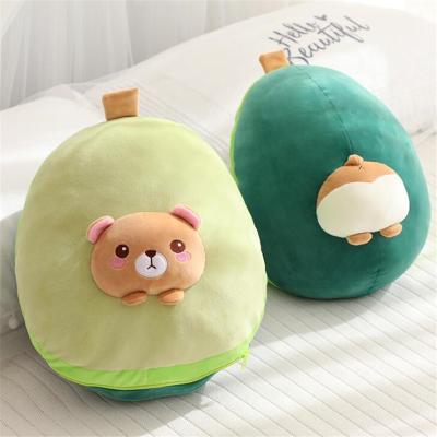 China Plush Peach Birthday Gifts Shape New Design Custom Comfortable Cute Cartoon Fat Hamsters Become Soft Plush 3d Banana Fruit Pillow for sale