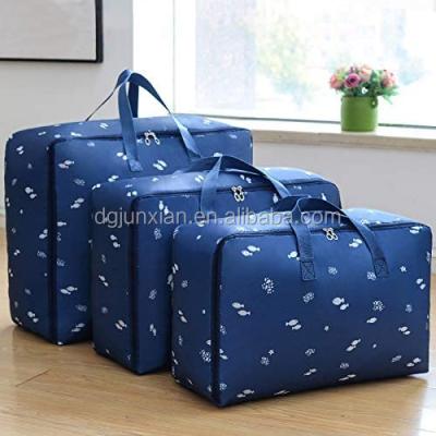 China Large Sustainable Oxford Clothes Organizer Storage Bags for Quilts and Blankets Clothing, 3-Pieces for sale