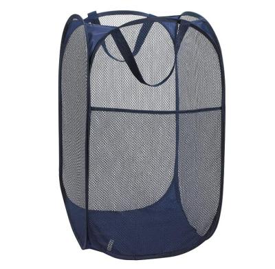 China 2021 Sustainable Hot Sale Mesh Laundry Hamper Foldable Storage Goods And Portable Container for sale