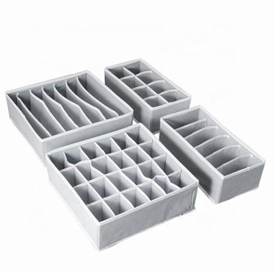 China 2019 Sustainable New Design Closet Organizers Set Of 4 Foldable Drawer Dividers for sale