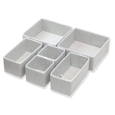 China 2021 Viable Basket Bins Drawer Divider Organizer for Underwear Bras with Storage Boxes Bins for sale