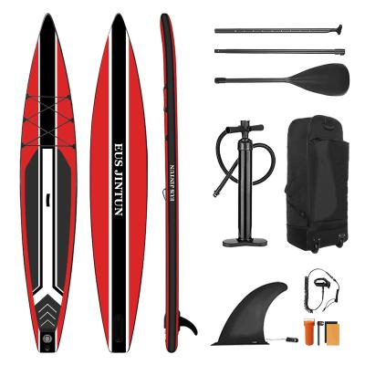 China OEM GIRLS SUP Inflatable Comic Surfboard Board Professional Paddle Competition Racing Board for sale