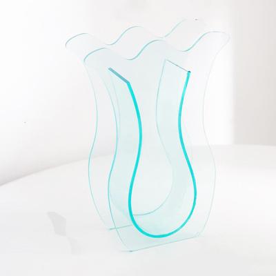 China New to order lucite vase tabletop vase custom made acrylic exquisite clear acrylic high quality contemporary vase for sale