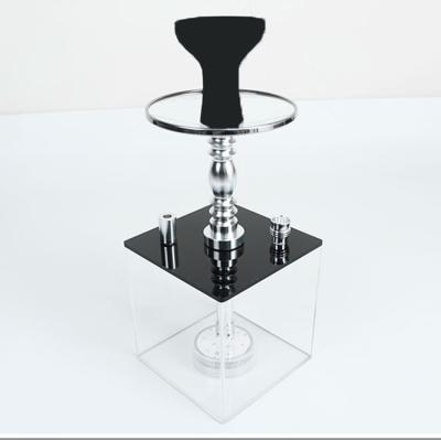 China Bar Restaurant Hookah Accessories Acrylic Cigarette Holder With LED Light Hookah SHISHA Box Custom for sale