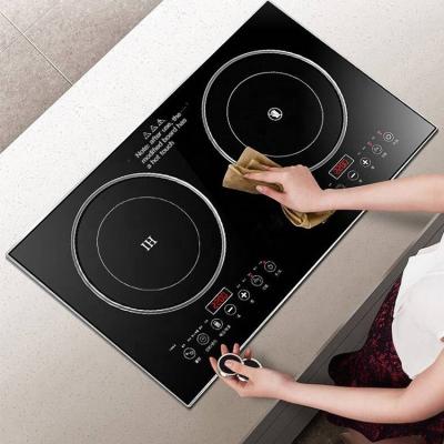 China High Performance Electric Induction Cooker Two Burner Electric Induction Cooker Infrared Casserole Glass Ceramic Induction Cookers for sale