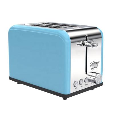 China Household Sky Blue Color Two Slice Bread Digital Breakfast Machine Toaster Oven Electric Toaster for sale