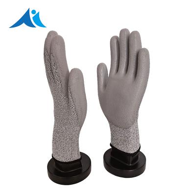 China Cut Resistant PU Coating HPPE Anti Cut Gloves for sale