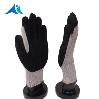 China Cut - Resistant Safety Gloves HPPE Sandy Nitrile Cattle Hide Gloves for sale