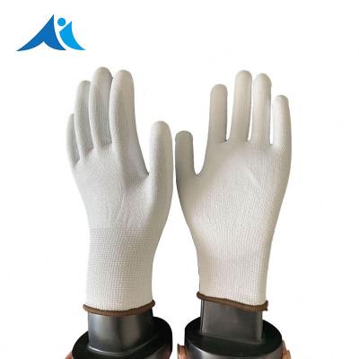 China 13 Gauge Cut Heavy Duty Thin White Polyester Liner Without Work Liner Glove for sale