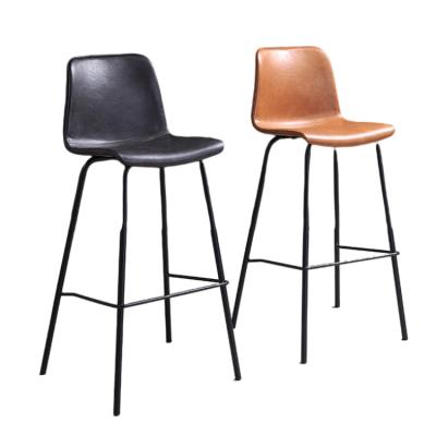 China 2022 new modern bar stools and restaurants dining chair sets bar stool chair nordic iron for bar for sale