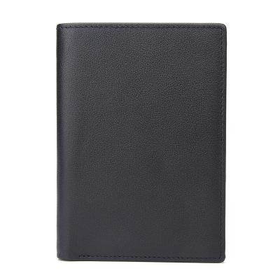 China Best Selling Minimalist Waterproof RFID Wallet Men Slim Bifold Leather Wallet for sale