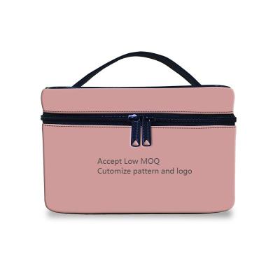 China Low MOQ Fashion Fashion Customized Creative Makeup Bag Hand To Carry Bag Casual Handbag Cosmetic Bag for sale