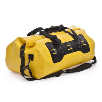 China Custom Wholesale Waterproof Foldable Duffle Foldable Waterproof Unisex Travel Duffle Polyester Luggage Folding Clothes Bag With Handles for sale