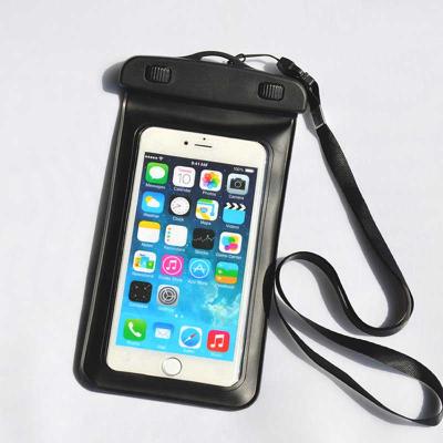 China Hot Selling Universal Water Proof Clear PVC Cell Phone Case Pouch Waterproof Bag, Water Proof Resistant Cell Phone Bag With Lanyard Bag for sale