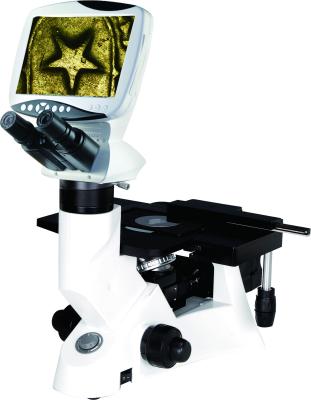 China Digital LCD Inverted Metallurgical Microscope with 4 Infinite Plan Achromatic Objective for sale