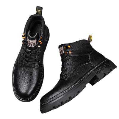 China Deodorization 2022 New High Quality Designer Men Boots Autumn Winter Men's Casual Work Boots Genuine Leather Outdoor Non-slip Snow Boots for sale