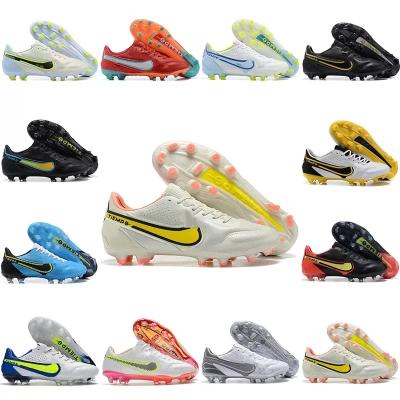 China Fashion \Tiempo Legend 9 EL ITE FG Football Boots Comfortable \Durable High Quality 2022 Mens Soccer Shoes Black White Red Sports Luxury Soccer Cleats Outdoor Boots for sale