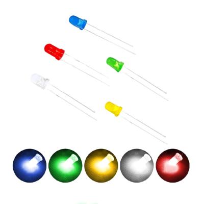 China Standard 5mm LED Diode Light Assorted Kit Green Blue White Yellow Red COMPONENT Kit New Original DIY for sale