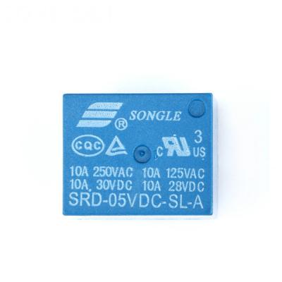 China Standard relays power of SRD-05VDC-SL-A 5V 24V 12V 250VAC 4PIN T73 relays 10A for sale