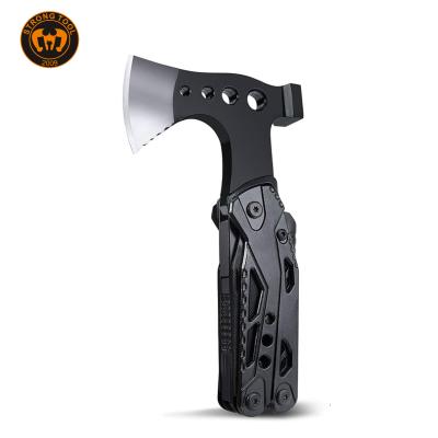 China Outdoor Survival Hammer Ax Tool Bicycle Machinist Tool Multi Hammer Emergency Tool Hammer With Black Coating for sale