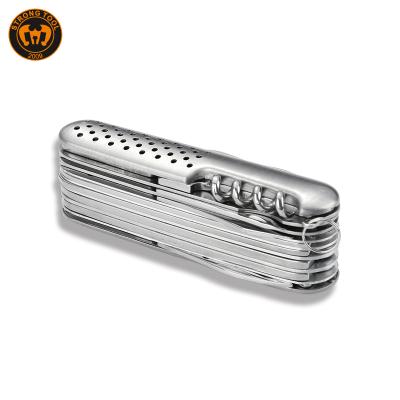 China Non-Variable Tool Stainless Steel 17 in 1 Multi Knife Pocket Tool Swiss Army Knife for Hunting for sale