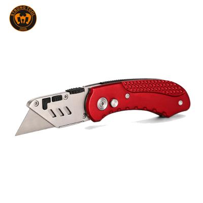 China Quick-Change Custom Stainless Steel Safety Knife Wholesale Paper Cut Pocket Knife for sale