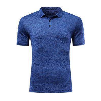 China Customized Anti-wrinkle Mens Elastic Logo Polyester Material Golf Polo Shirts for sale