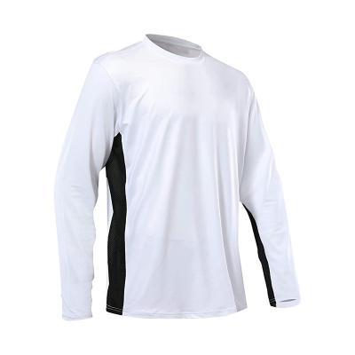 China Antibacterial Men's UPF Exhaled Sleeve The Long Protection Mesh Sides Performance Fishing Shirt 50 Sun Quick Dry Cooling for sale