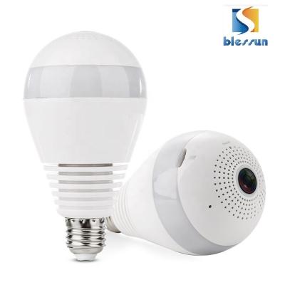 China Hot Panoramic 960P/1080P vandal proof camera 360 degree wifi IP camera bulb security indoor outdoor hidden camera for sale