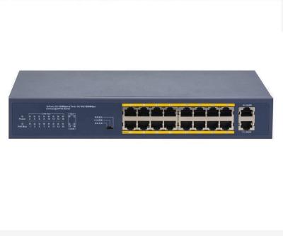 China 16Ports 2 Gigabit Uplink PoE Wireless POE Switch. for sale