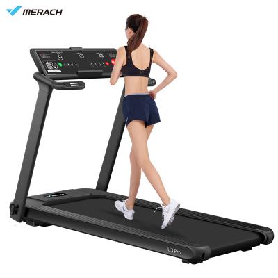 China MERACH U3 Home Treadmill Fully Folding 46cm Running Belt Curved Running Machine Intelligent Treadmill Mini Foldable for sale