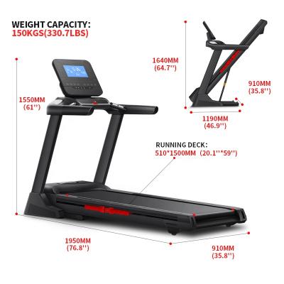 China Large Screen Eco-friendly Gym Fitness Running Machine Home Sports Treadmill For Sale for sale