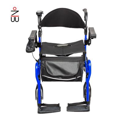 China Power assist power assist rollator aluminum eletric wheelchair walker elderly for sale