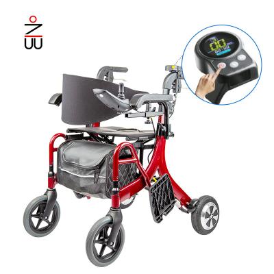 China Elderly Buying Endurance Power And Electric Current Aid Rollator Walker With Seat for sale