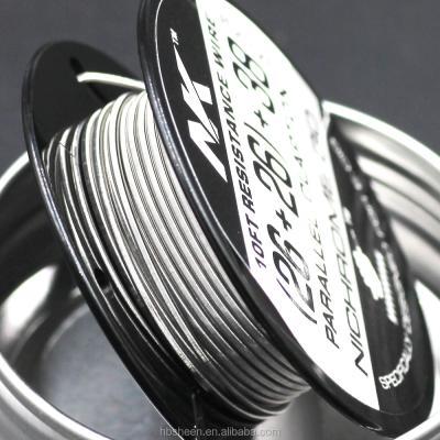 China Top selling NK heating clapton ni80 wire 26ga 38ga double core fused clapton wire rda rba rba plug and play mod for sale