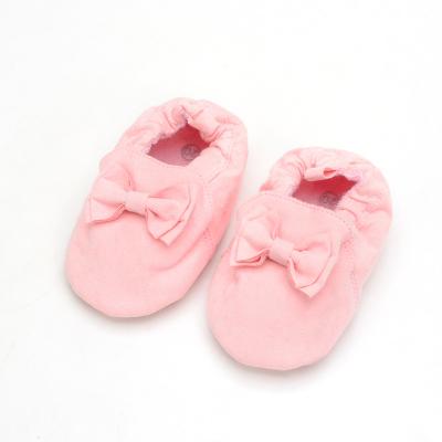 China Infant Winter Girls Floor Shoes Baby Slippers Kids Shoes Toddler Anti-skid Cute Indoor Warm Home Round Cartoon for sale