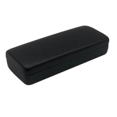 China Fashionable Custom Square Leather Black Logo Hard Shell Eyeglass Case .eco-friendly OEM Glass Case for sale