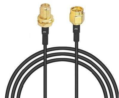 China Brass/Plastic for female cable sma to 7/8 inch sma male RP braid cable rf jumper communication cables coaxial antenna rg316/U lmr200 rg405 conductor 7/8 inch for sale