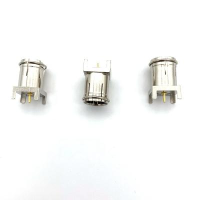 China Male F Type For PCB Connector Coax RF Coaxial Cable Connector , JYF-14A Nickel Plated for sale