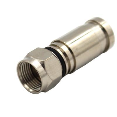 China F Type Male Connector Compression For RG6 RG59 RG58 Coaxial Cable Connector JYF-29A for sale