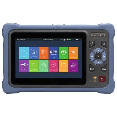 China FTTH 12 in 1 Functional Chinese OTDR 100KM mini OTDR 1310/1550nm 26/24dB Touch Screen VFL OLS OPM Event Card Ethernet Cable Tester for sale