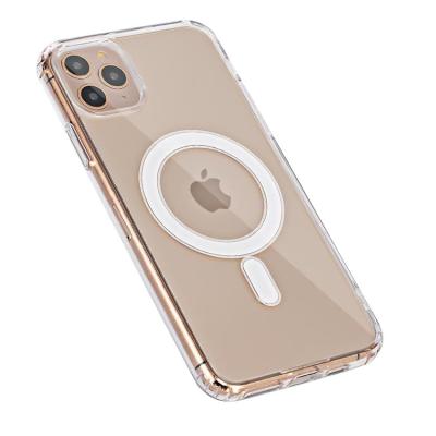 China Shockproof Hard PC Shockproof Magnetic Radio Charging Premium Clear Bulk Tpu Phone Case For Iphone 11 Series for sale